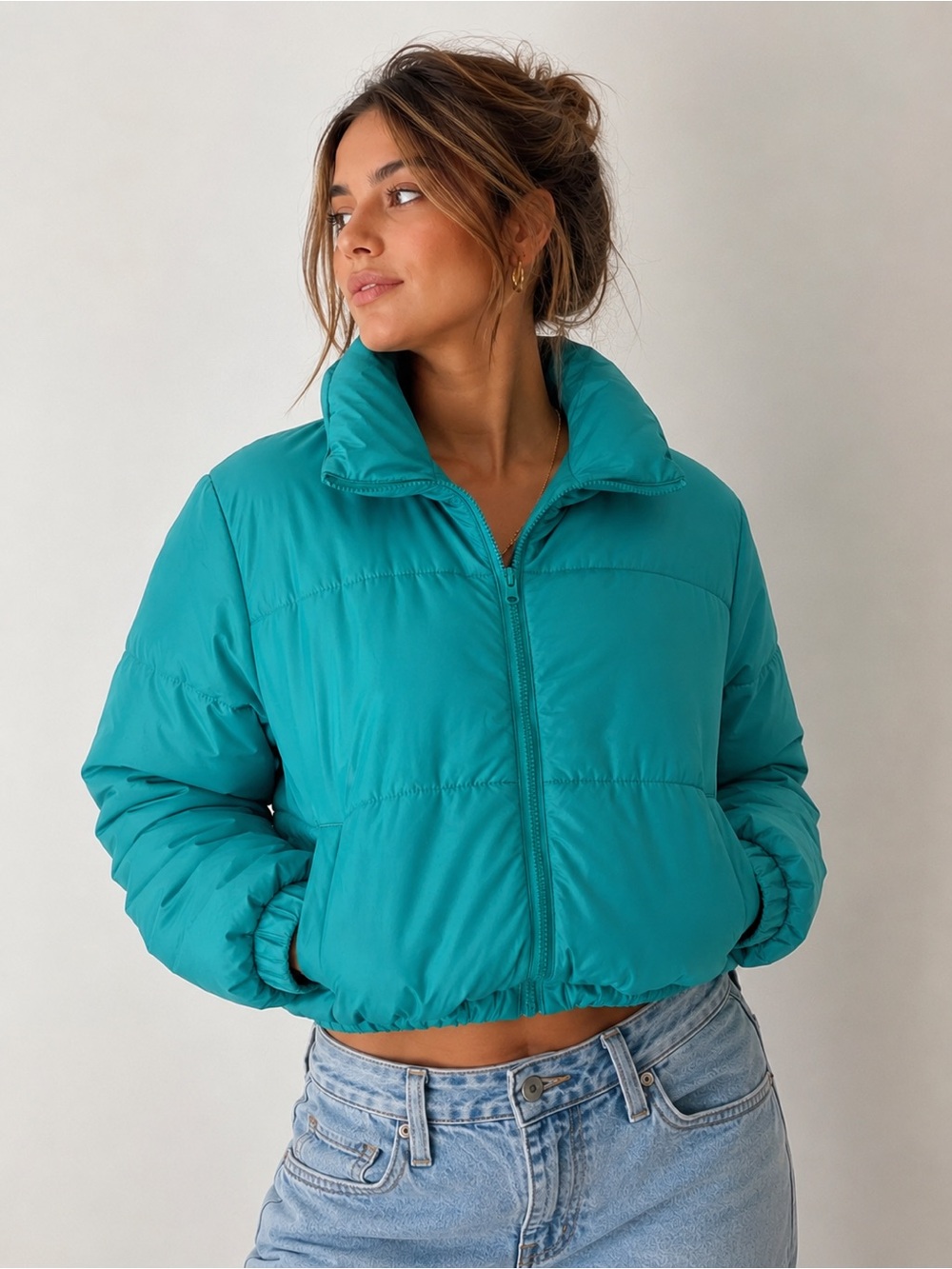 Wild‎ fable cropped puffer jacket